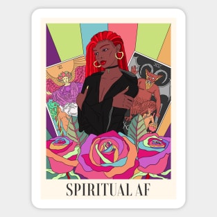 Spiritual AF (Rainbow) Sticker